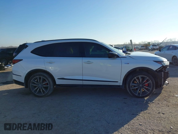 2023 Acura MDX Type S w/Advance Package with VIN 5J8YD8H80PL000784, listed as a IAAI auction lot 41146703 with 34,455 mi miles. Bid and sale history available at carsss.com. Image 14.
