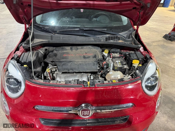 2016 FIAT 500X Lounge with VIN ZFBCFXDT7GP379110, listed as a Copart auction lot 48256645 with 124,850 mi miles and Clean Title. Bid and sale history available at carsss.com. Image 7.