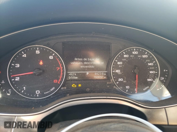 2015 Audi A6 2.0T Premium with VIN WAUFFAFCXFN028560, listed as a Copart auction lot 76921644 with 160,097 mi miles and Clean Title. Bid and sale history available at carsss.com. Image 9.