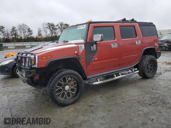2003 Hummer H2 with VIN 5GRGN23U33H136931, listed as a Copart auction lot 80671794 with 127,137 mi miles and Salvage Title. Bid and sale history available at carsss.com. Image 1.