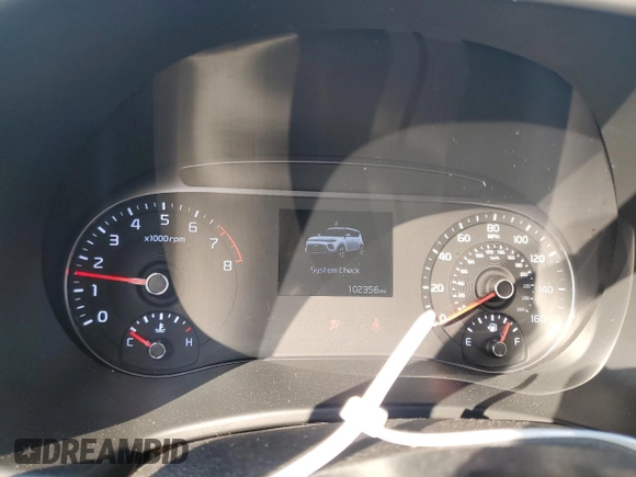 2021 Kia Soul S with VIN KNDJ23AU3M7793843, listed as a Copart auction lot 87873455 with 102,356 mi miles and Salvage Title. Bid and sale history available at carsss.com. Image 9.