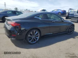 2022 Infiniti Q60 Red Sport 400 with VIN JN1FV7LL8NM681098, listed as a Copart auction lot 54364875 with 17,216 mi miles and Salvage title. Bid and sale history available at DreamBid. Image 3.