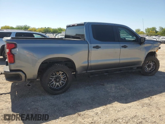 2021 Chevrolet Silverado 1500 Custom with VIN 1GCPWBEH9MZ148916, listed as a Copart auction lot 51434625 with 98,122 mi miles and Salvage Title. Bid and sale history available at DreamBid. Image 3.