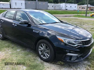 2019 Kia Optima LX with VIN 5XXGT4L37KG374125, listed as a Copart auction lot 63038115 with 52,587 mi miles and Salvage title. Bid and sale history available at DreamBid. Image 1.