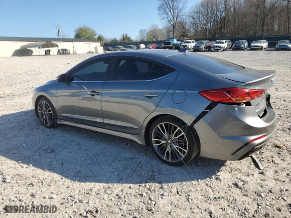 2018 Hyundai Elantra Sport with VIN KMHD04LB9JU513940, listed as a Copart auction lot 50408235 with 117,760 mi miles and Salvage Title. Bid and sale history available at carsss.com. Image 2.