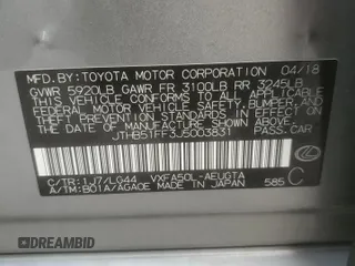 2018 Lexus LS with VIN JTHB51FF3J5003831, listed as a Copart auction lot 44027965 with 74,113 mi miles and Salvage Title. Bid and sale history available at carsss.com. Image 13.