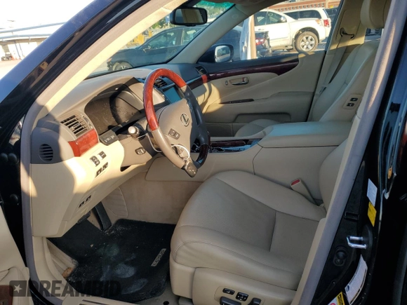 2008 Lexus LS 460 LWB with VIN JTHGL46F785020798, listed as a Copart auction lot 53029985 with 74,997 mi miles and Salvage Title. Bid and sale history available at carsss.com. Image 7.