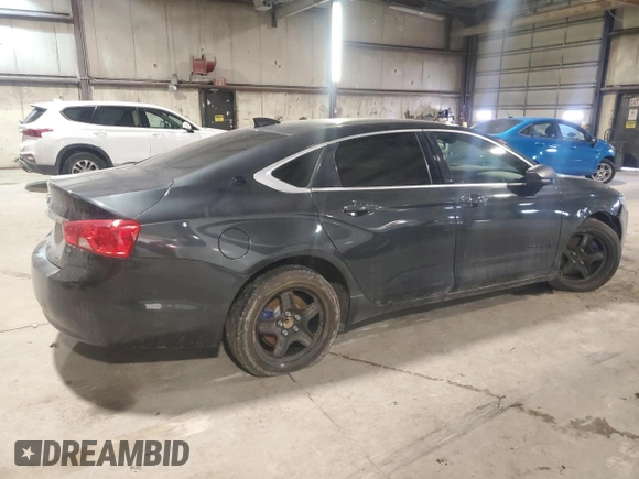 2015 Chevrolet Impala LS with VIN 1G11X5SL4FU134301, listed as a Copart auction lot 43794735 with 164,376 mi miles and Salvage Title. Bid and sale history available at DreamBid. Image 3.