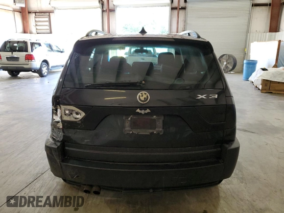 2005 BMW X3 2.5i with VIN WBXPA73495WC47255, listed as a Copart auction lot 80141924 with 156,285 mi miles and Salvage Title. Bid and sale history available at carsss.com. Image 6.