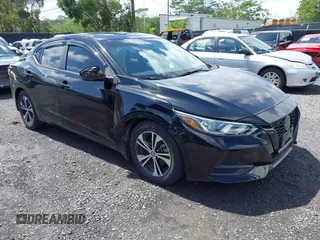 2020 Nissan Sentra SV with VIN 3N1AB8CV6LY215500, listed as a IAAI auction lot 41778106 with 24,981 mi miles and . Bid and sale history available at DreamBid. Image 1.