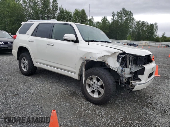 2013 Toyota 4Runner SR5 with VIN JTEBU5JR1D5125973, listed as a Copart auction lot 58804585 with 232,855 mi miles and Salvage title. Bid and sale history available at DreamBid. Image 4.
