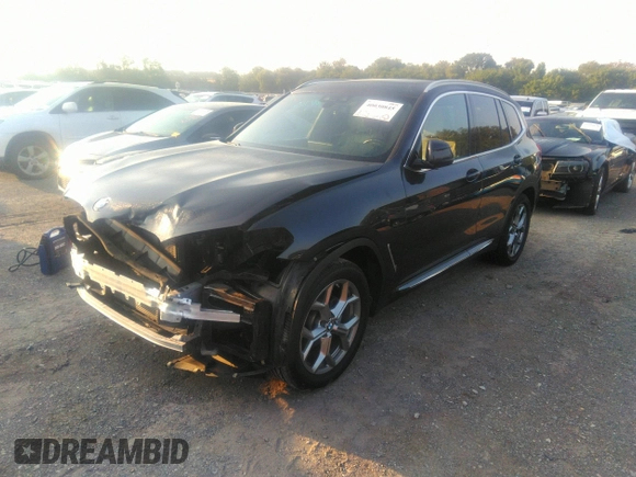 2020 BMW X3 xDrive30i with VIN 5UXTY5C09L9D66653, listed as a IAAI auction lot 40030845 with 38,965 mi miles and . Bid and sale history available at DreamBid. Image 2.