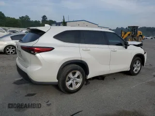 2020 Toyota Highlander L with VIN 5TDCZRAH2LS504059, listed as a Copart auction lot 54101495 with 53,974 mi miles and Salvage title. Bid and sale history available at DreamBid. Image 3.