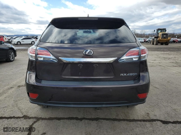 2013 Lexus RX 450h with VIN JTJZB1BA4D2007618, listed as a Copart auction lot 44159195 with 114,782 mi miles and Clean Title. Bid and sale history available at carsss.com. Image 6.