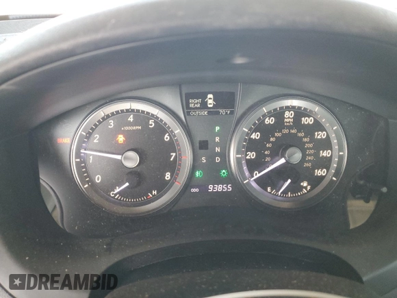 2012 Lexus ES 330 with VIN JTHBK1EG3C2487586, listed as a Copart auction lot 59581265 with 93,855 mi miles and Salvage title. Bid and sale history available at DreamBid. Image 9.