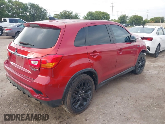 2019 Mitsubishi Outlander Sport ES 2.0 with VIN JA4AP3AU6KU008600, listed as a IAAI auction lot 40227494 with 82,357 mi miles. Bid and sale history available at carsss.com. Image 4.