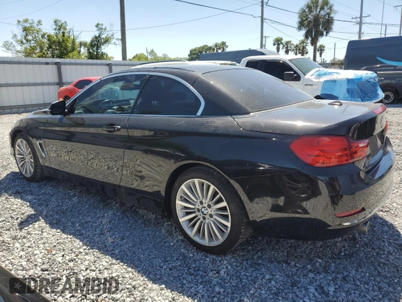 2014 BMW 4 Series 435i with VIN WBA3T3C52EJ877147, listed as a Copart auction lot 53008705 with Not provided miles and Salvage title. Bid and sale history available at DreamBid. Image 2.