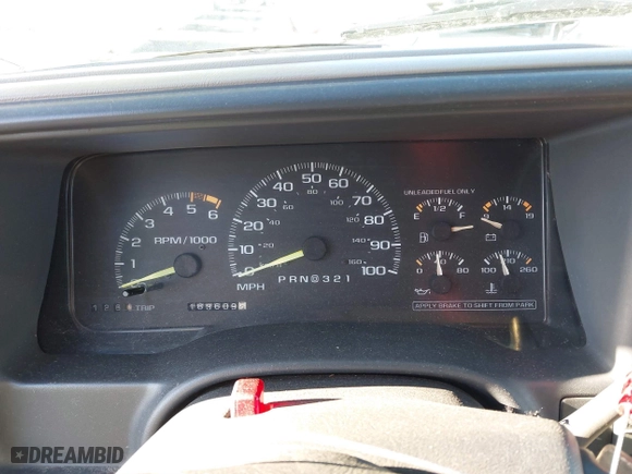 1996 Chevrolet Tahoe with VIN 1GNEK13R9TJ336722, listed as a IAAI auction lot 41576273 with 163,609 mi miles. Bid and sale history available at carsss.com. Image 7.