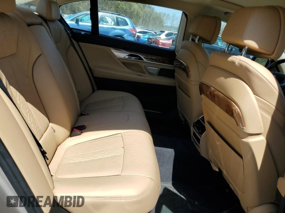 2019 BMW 7 Series 740i xDrive with VIN WBA7E4C50KGV70103, listed as a Copart auction lot 53019885 with 66,862 mi miles and Salvage Title. Bid and sale history available at carsss.com. Image 10.