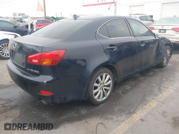 2007 Lexus IS 250 with VIN JTHCK262172012313, listed as a IAAI auction lot 41420035 with 219,830 mi miles. Bid and sale history available at carsss.com. Image 4.