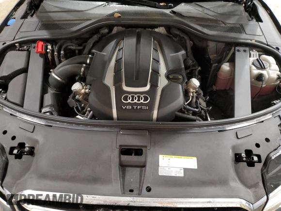 2016 Audi A8 L 4.0T Sport with VIN WAU43AFD2GN007020, listed as a Copart auction lot 43121745 with 51,862 mi miles and Clean Title. Bid and sale history available at carsss.com. Image 11.