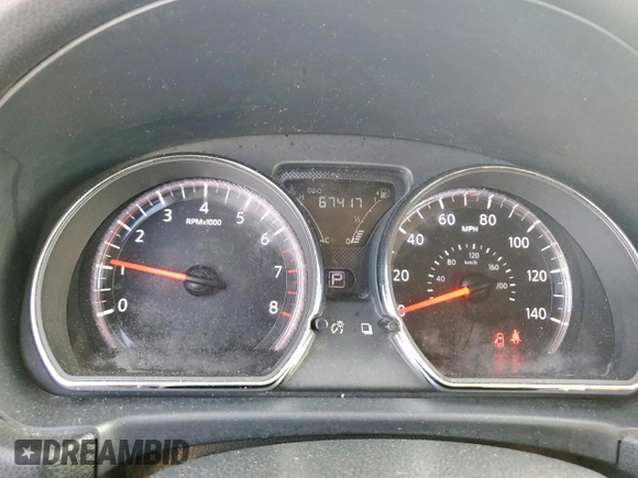 2017 Nissan Versa S with VIN 3N1CN7AP5HL888958, listed as a Copart auction lot 64255495 with 67,417 mi miles and Salvage title. Bid and sale history available at DreamBid. Image 9.