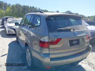 2008 BMW X3 3.0si with VIN WBXPC93418WJ23343, listed as a IAAI auction lot 42062040 with 131,647 mi miles. Bid and sale history available at carsss.com. Image 3.