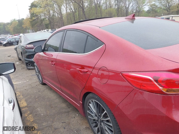 2018 Hyundai Elantra Sport with VIN KMHD04LB3JU498156, listed as a IAAI auction lot 41923602 with 175,000 mi miles. Bid and sale history available at carsss.com. Image 14.