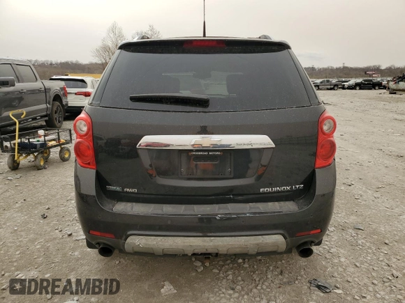 2012 Chevrolet Equinox LTZ with VIN 2GNFLGE52C6121680, listed as a Copart auction lot 49589385 with 122,204 mi miles and Salvage Title. Bid and sale history available at carsss.com. Image 6.