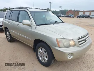 2003 Toyota Highlander z VIN JTEHD21A330024738, wystawiony jako IAAI lot #42110494 z przebiegiem 156 421 mil mil oraz . Historia ofert i sprzedaży dostępna na DreamBid. Obrazek 1.