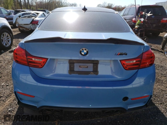 2017 BMW M4 with VIN WBS3R9C54HK709747, listed as a Copart auction lot 51333074 with 77,961 mi miles and Salvage Title. Bid and sale history available at carsss.com. Image 6.