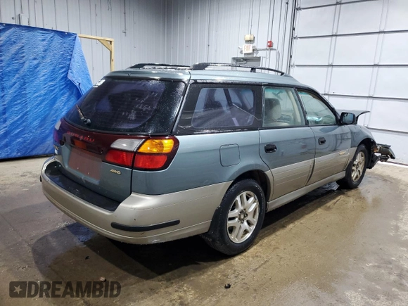 2002 Subaru Legacy Outback with VIN 4S3BH675227661304, listed as a Copart auction lot 55293225 with Not provided miles and Salvage title. Bid and sale history available at DreamBid. Image 3.