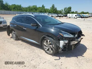 2019 Nissan Murano SV with VIN 5N1AZ2MJ1KN129102, listed as a Copart auction lot 57126035 with 163,852 mi miles and Salvage title. Bid and sale history available at DreamBid. Image 4.