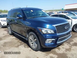 2017 Infiniti QX80 with VIN JN8AZ2NF4H9646513, listed as a IAAI auction lot 42052102 with 112,042 mi miles and . Bid and sale history available at DreamBid. Image 1.