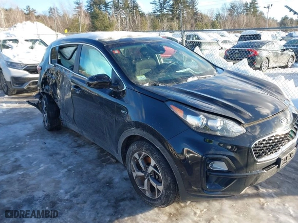 2020 Kia Sportage LX with VIN KNDPMCACXL7651371, listed as a IAAI auction lot 41587357 with 61,457 mi miles. Bid and sale history available at carsss.com. Image 1.