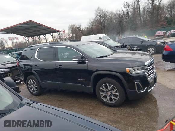 2023 GMC Acadia SLT with VIN 1GKKNML44PZ225872, listed as a IAAI auction lot 41091785 with 21,334 mi miles and . Bid and sale history available at carsss.com. Image 14.