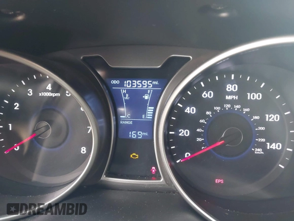 2013 Hyundai Veloster w/Black Int with VIN KMHTC6AD3DU084995, listed as a IAAI auction lot 42513920 with 103,595 mi miles and . Bid and sale history available at DreamBid. Image 7.