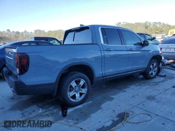 2024 Honda Ridgeline RTL with VIN 5FPYK3F56RB030210, listed as a Copart auction lot 47406845 with 4,042 mi miles and Salvage title. Bid and sale history available at DreamBid. Image 3.