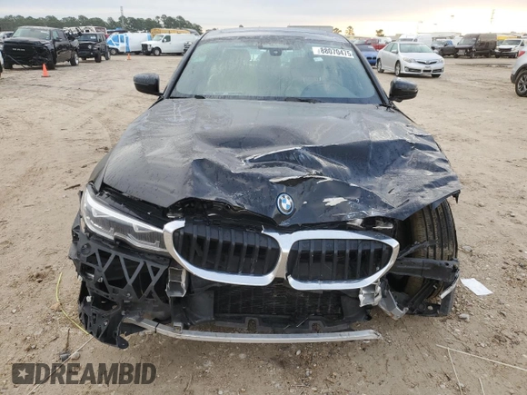 2022 BMW 3 Series 330e with VIN 3MW5P7J06N8C34517, listed as a Copart auction lot 88070475 with 38,126 mi miles and Non Repairable. Bid and sale history available at carsss.com. Image 6.