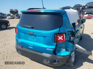 2020 Jeep Renegade Latitude with VIN ZACNJAB10LPM09870, listed as a IAAI auction lot 42063390 with 59,201 mi miles. Bid and sale history available at carsss.com. Image 21.