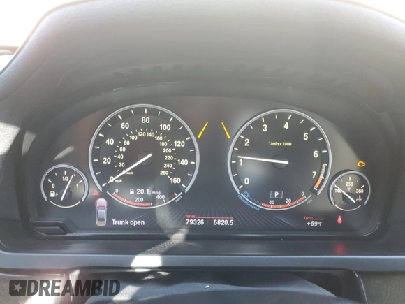 2013 BMW 7 Series 740i with VIN WBAYA6C51DD143366, listed as a Copart auction lot 86688234 with 79,326 mi miles and Salvage Title. Bid and sale history available at carsss.com. Image 9.