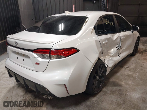 2023 Toyota Corolla SE with VIN 5YFP4MCE0PP151910, listed as a IAAI auction lot 41732551 with 27,525 mi miles and . Bid and sale history available at DreamBid. Image 4.