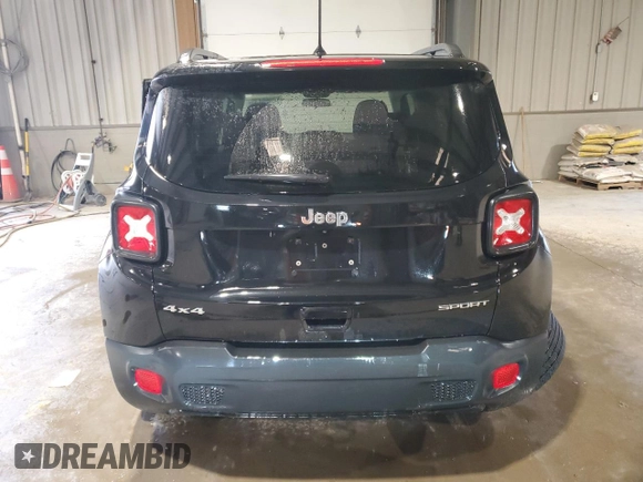 2019 Jeep Renegade Sport with VIN ZACNJBAB2KPJ97388, listed as a Copart auction lot 52069435 with 70,921 mi miles and Salvage title. Bid and sale history available at DreamBid. Image 6.