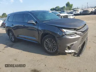 2024 Lexus TX 350 with VIN 5TDAAAB63RS002392, listed as a Copart auction lot 65291525 with 62,857 mi miles and Salvage title. Bid and sale history available at DreamBid. Image 4.