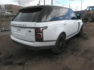 2018 Land Rover Range Rover with VIN SALGR2RV6JA383848, listed as a IAAI auction lot 41938173 with 93,534 mi miles and . Bid and sale history available at DreamBid. Image 4.