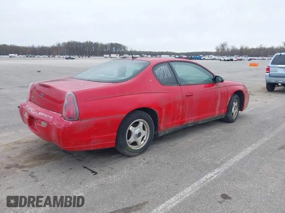 2005 Chevrolet Monte Carlo LS with VIN 2G1WW12E959167244, listed as a IAAI auction lot 41988348 with 1 mi miles. Bid and sale history available at carsss.com. Image 4.