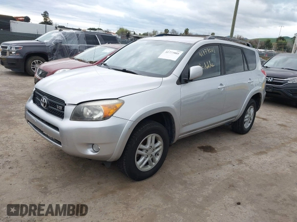 2007 Toyota RAV4 Sport with VIN JTMBK32V376021624, listed as a IAAI auction lot 41777001 with 226,262 mi miles. Bid and sale history available at carsss.com. Image 2.