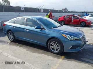 2016 Hyundai Sonata SE with VIN 5NPE24AF7GH357649, listed as a IAAI auction lot 42595081 with 136,550 mi miles and . Bid and sale history available at DreamBid. Image 1.