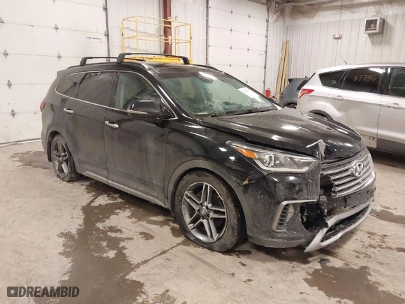 2017 Hyundai Santa Fe Limited Ultimate with VIN KM8SRDHF7HU250723, listed as a IAAI auction lot 41401876 with 157,432 mi miles. Bid and sale history available at carsss.com. Image 1.