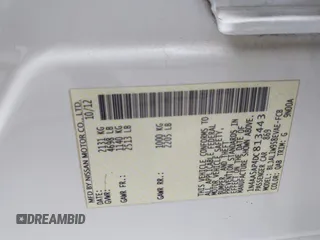 2013 Nissan Maxima SV с VIN 1N4AA5AP4DC813443, выставлен на аукционе IAAI как лот 42427858 с пробегом 202 019 миль миль и . История ставок и продаж доступна на DreamBid. Изображение 9.